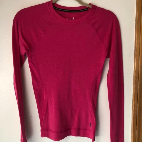 NWOT Smartwool | Women's Classic Thermal Merino Base Layer Crew - Pink | XS - Picture 5 of 9